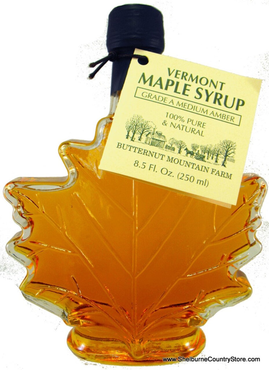 Maple Leaf Grade A Amber Color Rich Taste Vermont Maple Syrup - 8.5 Ounce